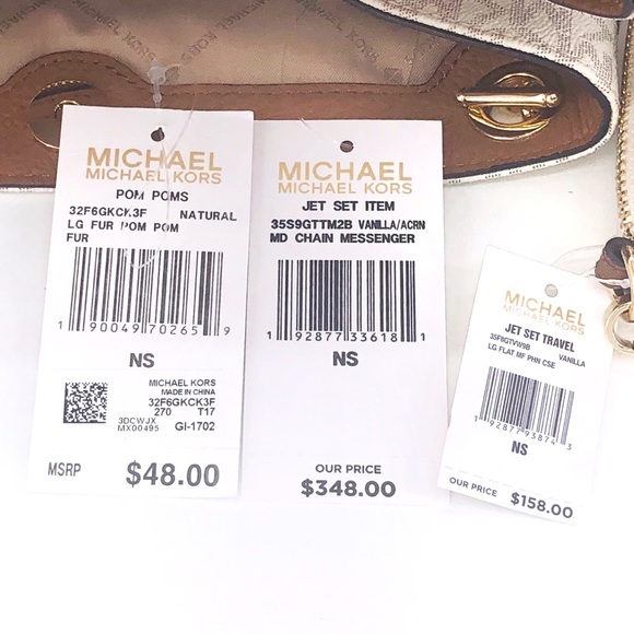 3PCS Michael Kors Jet Set Messenger Wallet Charms - Picture 8 of 8